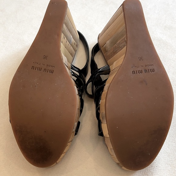 Miu Miu Wedges Made in Italy. Size 36. - Picture 5 of 7
